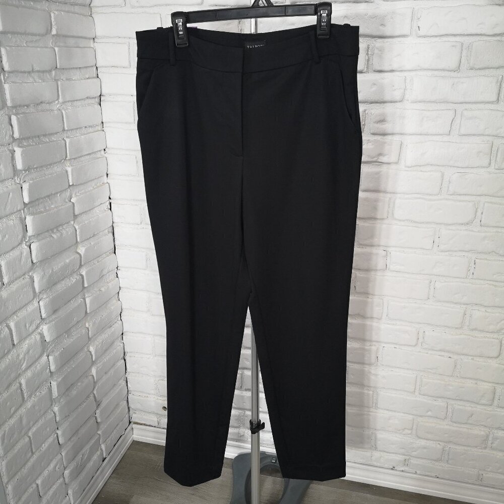NWT Talbots Ladies Size 14/30 Black Zipper & 2 Clasp Closure Dress Pants